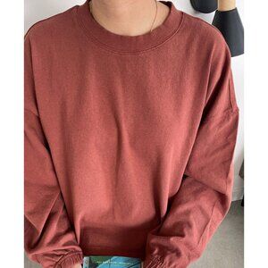 Le Bon Shoppe Naturelle Long Sleeve Tee in Brick NWT